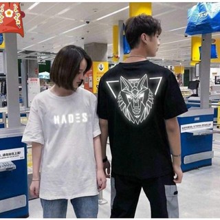 ÁO THUN NAM NỮ PHẢN QUANG hình con sói siêu ngầu Uniex