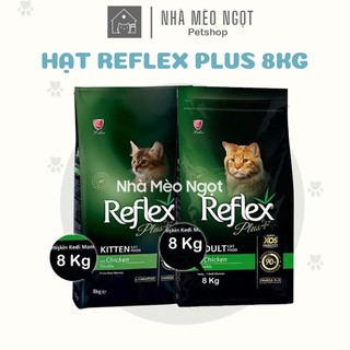 Bao 8kg Hạt Reflex Plus Kitten-Adult vị gà cho mèo