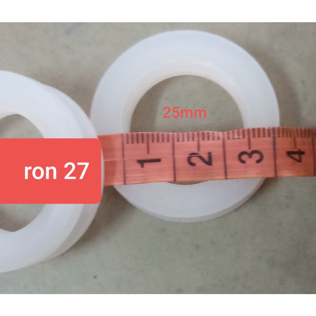 Bộ 3 ty + Gioăng trong silicon + ron ngoài cao su phi 27 dùng dẫn nước vào – ra máy nước nóng năng lượng mặt trời