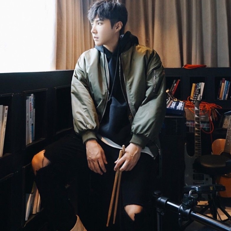 Áo khoác Bomber trần bông