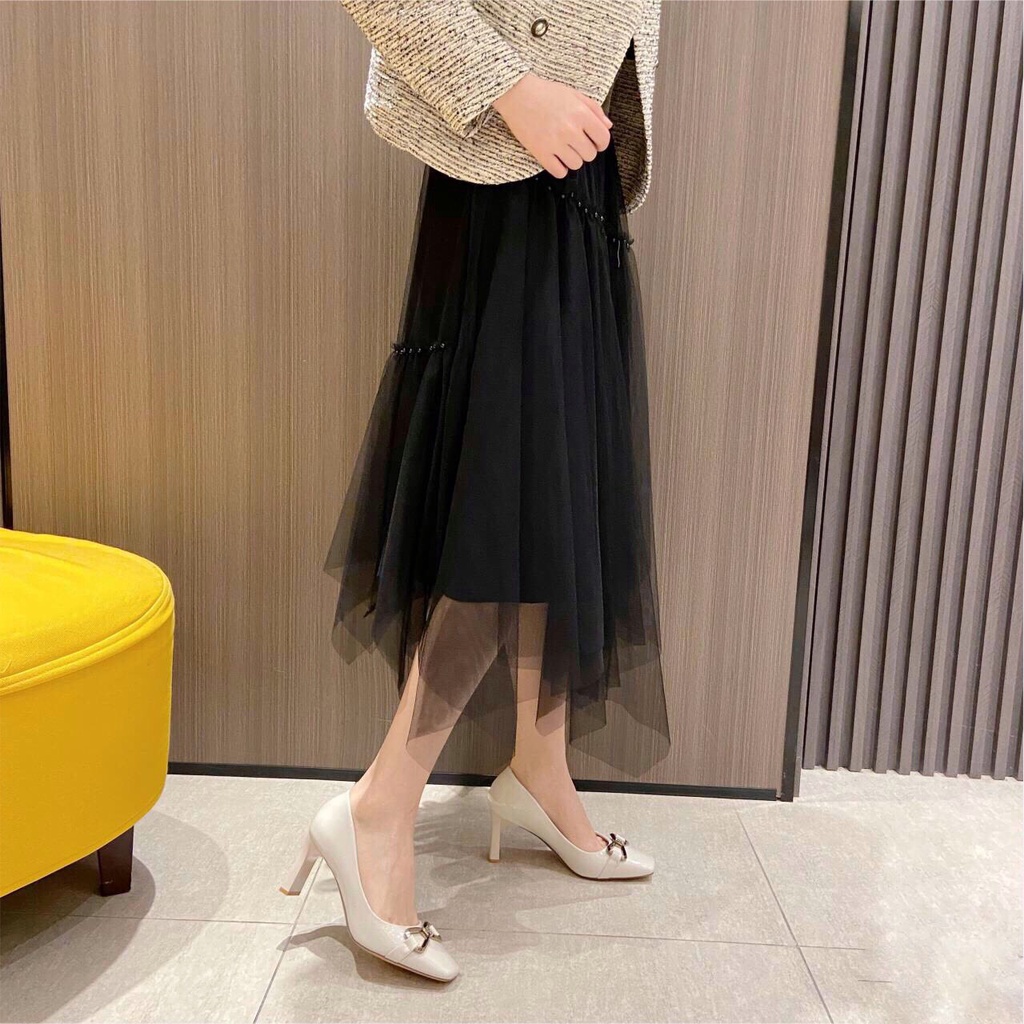 Giầy Cao Gót Nữ Da Bóng Hàng QCCC