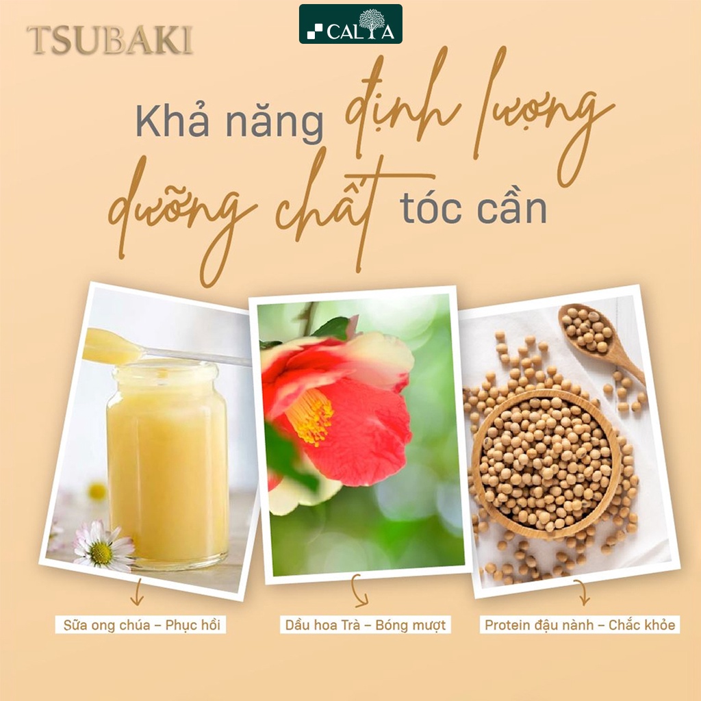 Dầu Gội Tsubaki Màu Vàng Ngăn Rụng Tóc, Phục Hồi Tóc Hư Tổn - Tsubaki Premium Repair 490ml