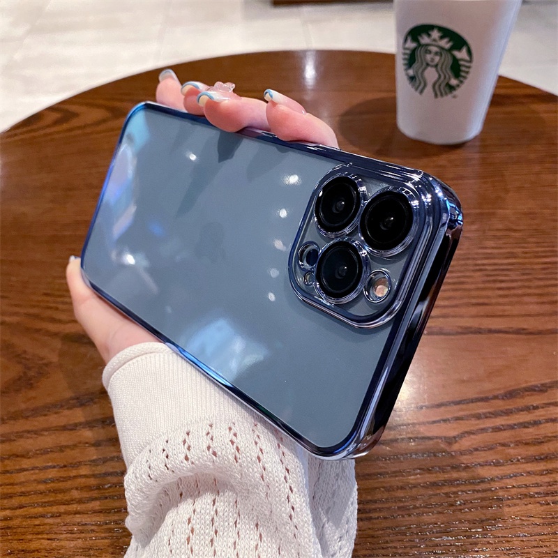 Ốp lưng viền vuông sang trọng dành cho compatible for iPhone 11 Pro Max 12 iphone x xs max xr 7 8 plus se 2020