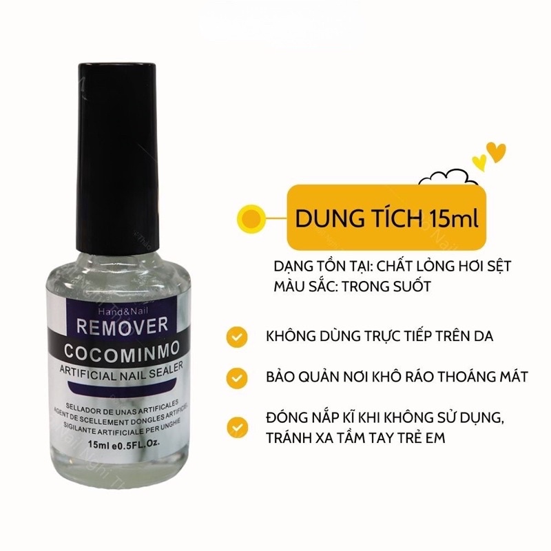 Nước phá gel Cocominmo chính hãng - phá gel lạnh siêu mát không nóng móng
