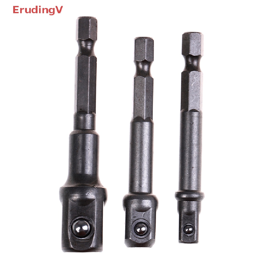 Bộ 3 Đầu Nối Dài Chuyển Đổi Mũi Khoan Lục Giác 1 / 4 3 / 8 1 / 2 Chuyên Dụng [Mới]