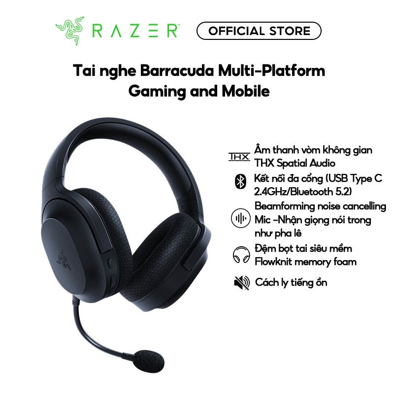 Tai nghe Razer Barracuda-Wireless Multi-platform Gaming and Mobile Headset_RZ04-03790100-R3M1