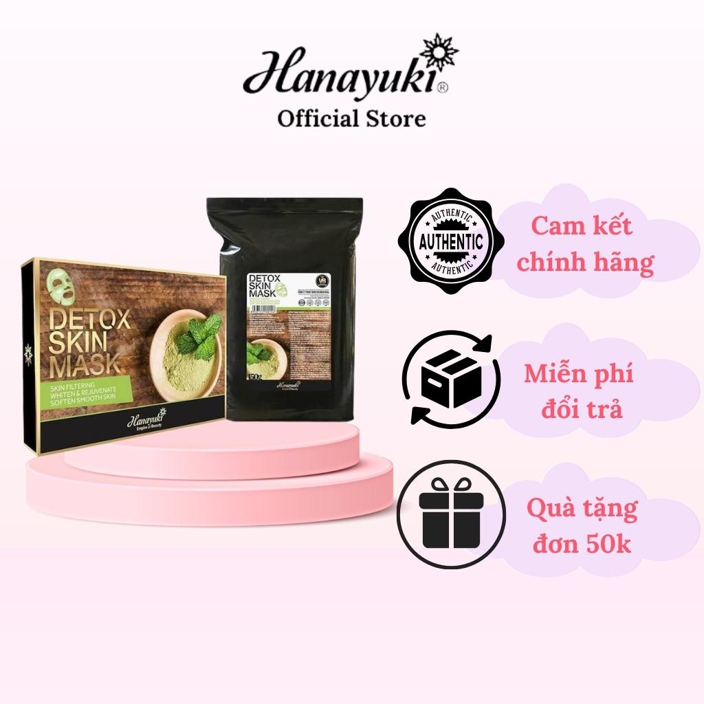 Mặt Nạ Detox Skin Mask, Bột Detox Thanh Lọc Thải Độc Dưỡng Da Hanayuki Chính Hãng 150g