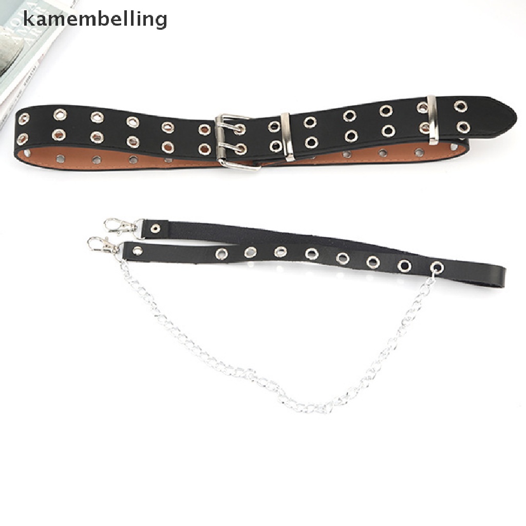 Thắt Lưng Da Giả Khóa Kim Loại Tròn Thời Trang Cho Nữ