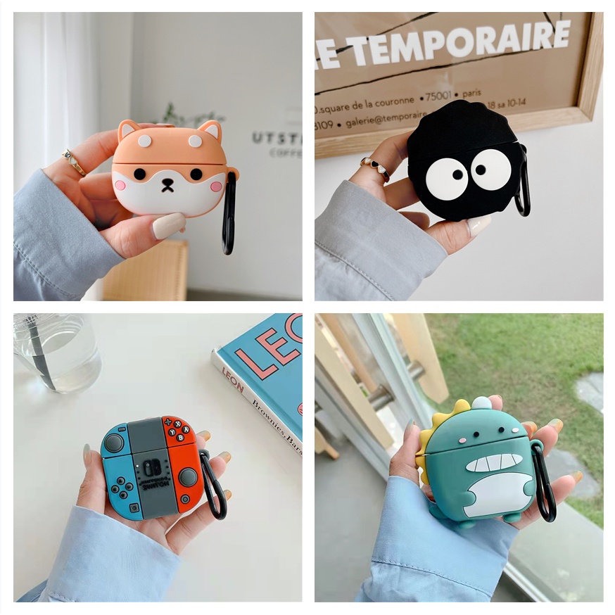 Vỏ Bảo Vệ Hộp Sạc Tai Nghe bluetooth Không Dây Sony WF-1000 XM4 Bằng Silicon Mềm Họa Tiết Hoạt Hình 3D Dễ Thương