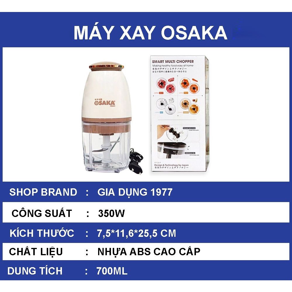 Máy Say Đa Năng OSAKA 750ml Máy Say Thịt Cá Đồ Ăn Dặm Cho Bé Xay Mọi Loại Thực Phẩm