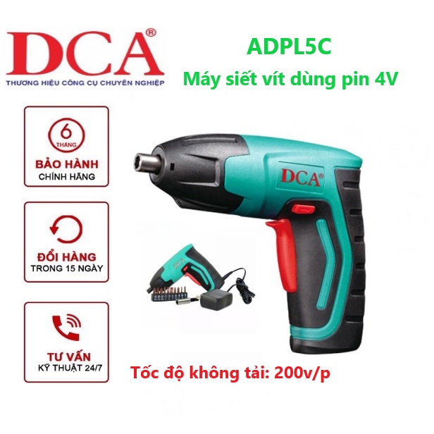 Máy vặn vít dùng pin DCA ADPL5 (POL-FF-5)