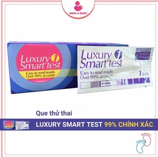 Que thử thai Luxury smart test_Phát hiện thai sớm sau 1 tuần quan hệ