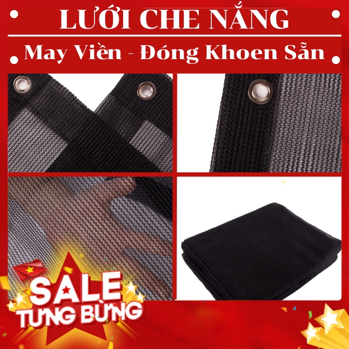 Lưới Che Nắng Nam Việt - Hàng Thanh Lý - May Viền Đóng Khoen Sẵn - Giá Bán Trên 1 Mét Vuông