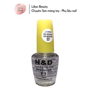 Sơn bóng mau khô nắp vàng N&D 16ml