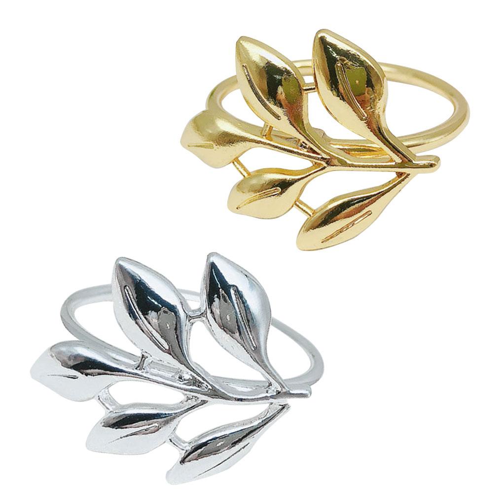 Bộ 12 Vòng Giữ Khăn Ăn Hình Chiếc Lá