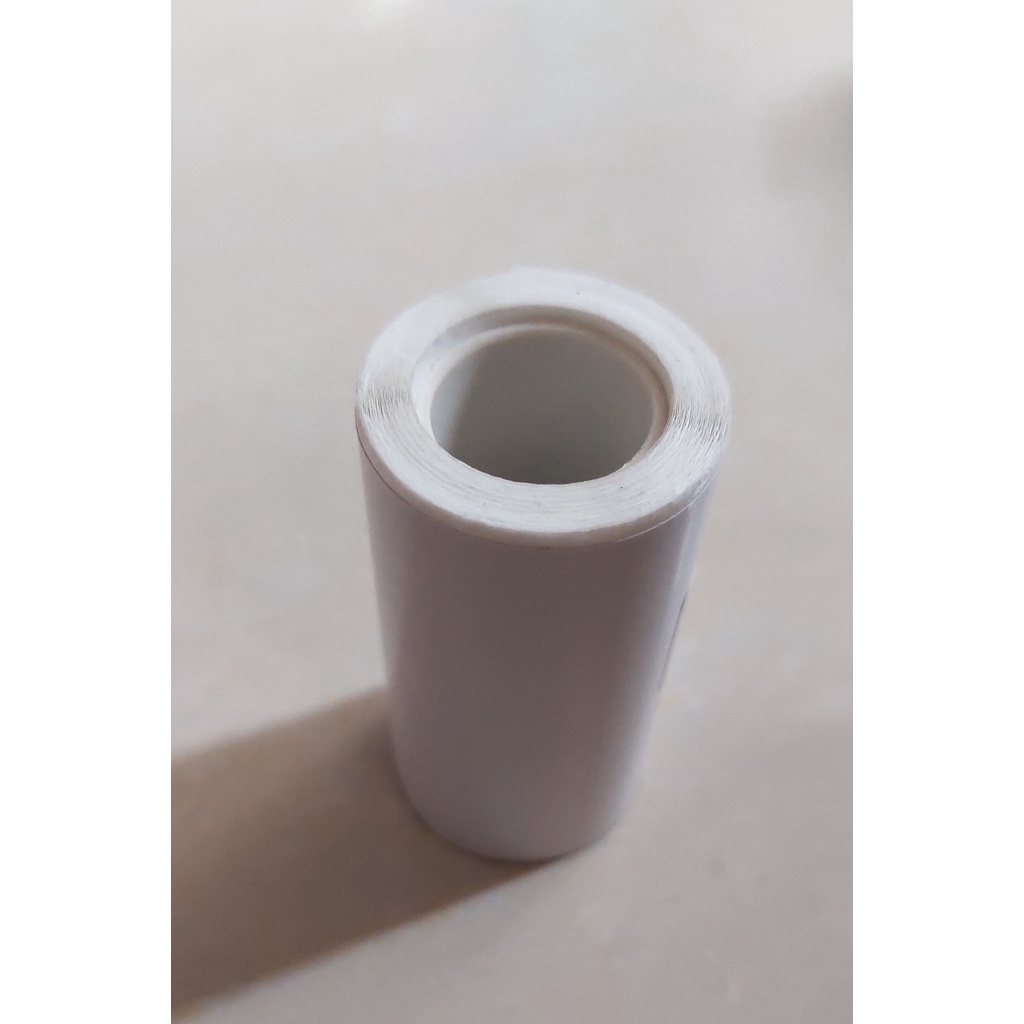 Giấy in nhiệt dán 57 mm màu trắng dành cho máy in nhiệt mini