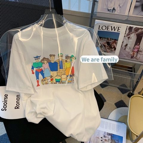 NRVP Áo Thun Unisex Mùa Hè Dáng Suông Tay Cộc Phong Cách Hàn Quốc Cho Nam Nữ