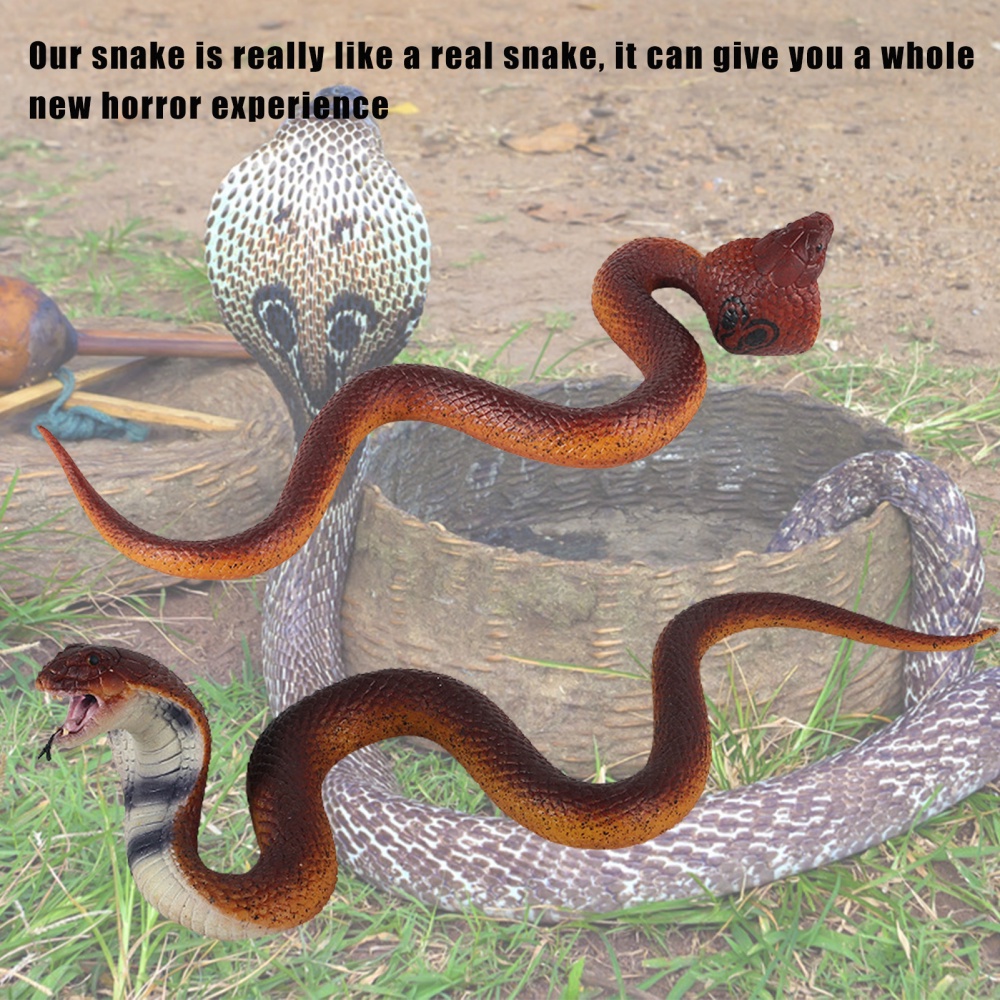 Đồ Chơi Mô Hình Rắn Hổ Mang Thú Vị Cho Halloween