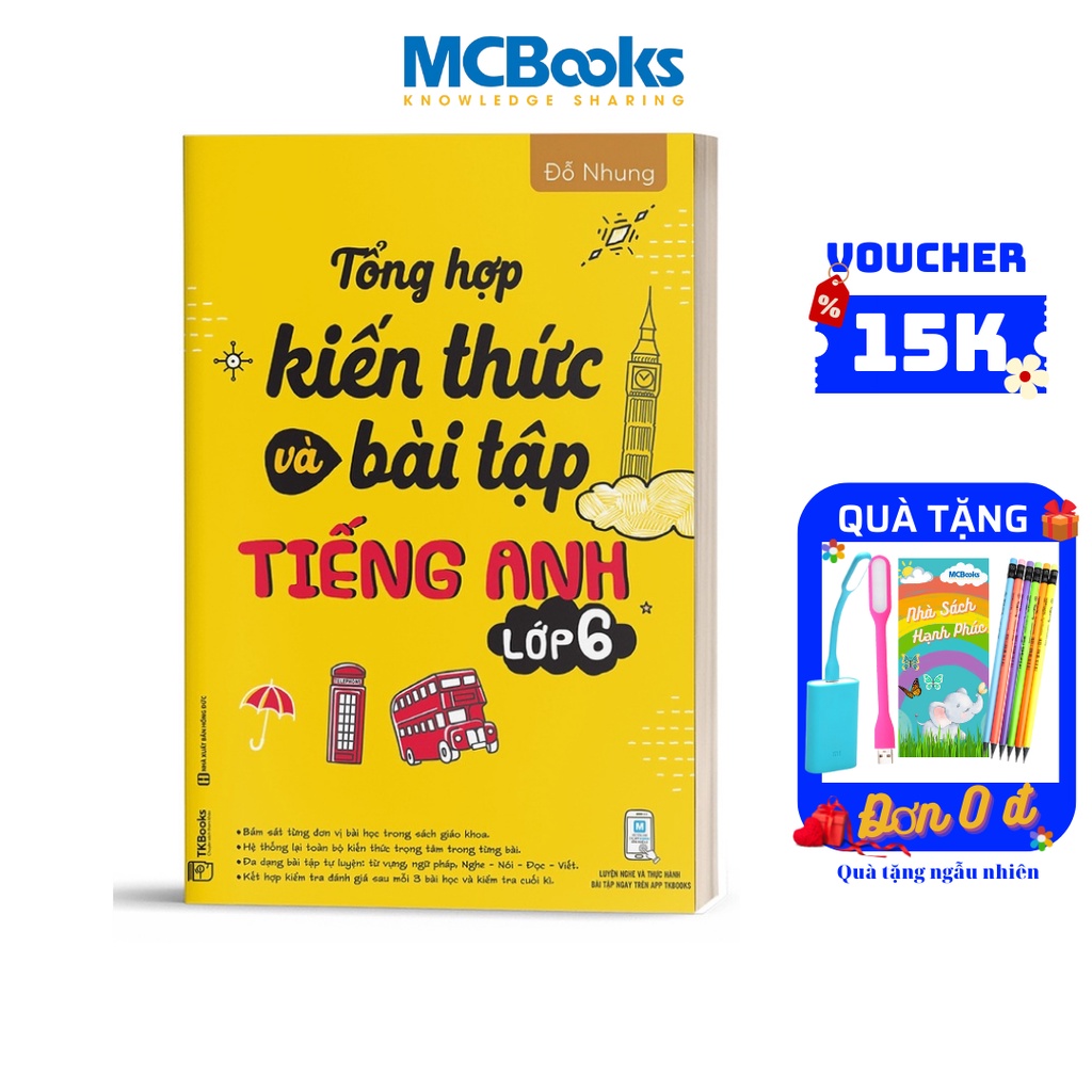Sách - Tổng Hợp Kiến Thức Và Bài Tập Tiếng Anh Lớp 6
