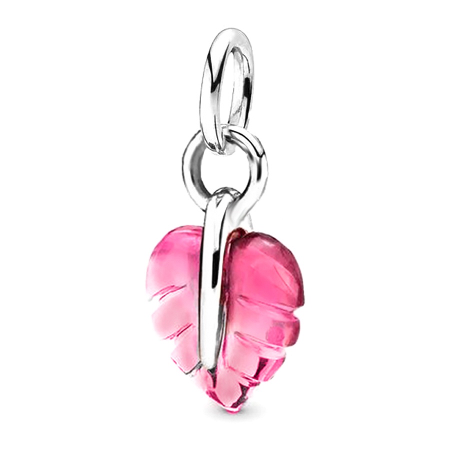 Hạt Charm Màu Bạc Hình Trái Tim / Bông Hoa / Trái Tim Màu Sắc Xinh Xắn Dùng Làm Mặt Dây Chuyền / Tai