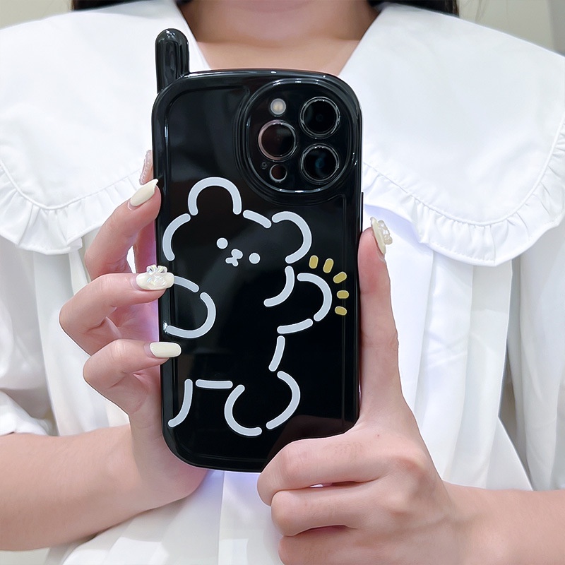 ỐP LƯNG IPHONE Ốp Điện Thoại Hình Gấu Hoạt Hình Cho iphone7 / 7plus / 8 / 8plus / x / xs / 11 / 12 / 13 / 14 / pro / max / plus / promax