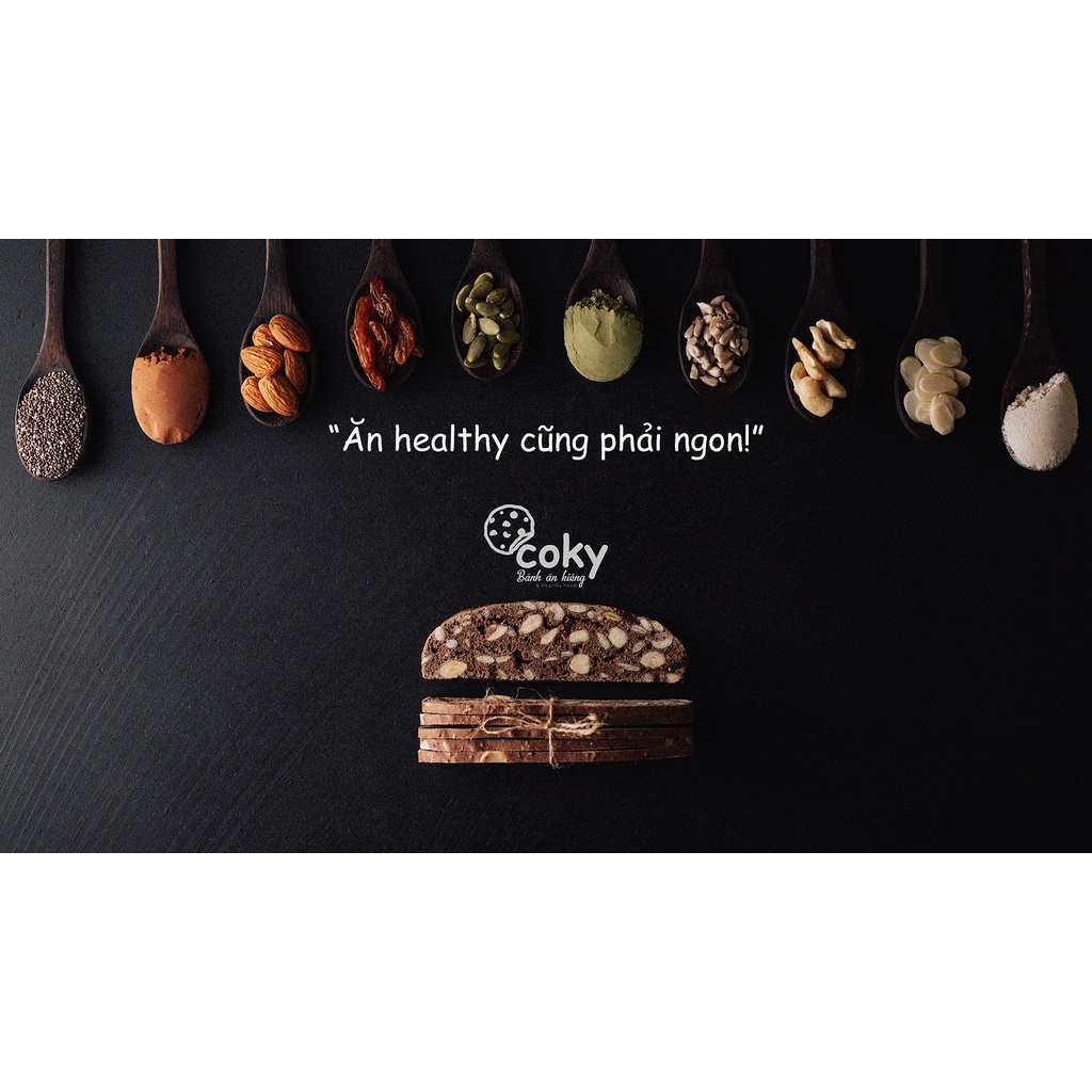 Bánh biscotti nguyên cám cho người tiểu đường ăn kiêng - Coky