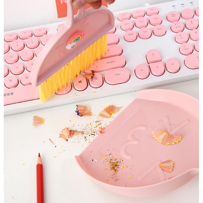 Bộ chổi hót rác mini cao cấp dùng cho vệ sinh bàn học , máy tính BAG U HOTRACMINI22