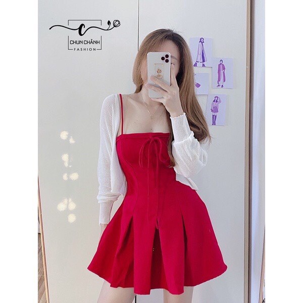 Váy đầm 2 dây nữ dáng xòe hàng thiết kế ôm body trơn chất thun xịn màu đen dự tiệc sang chảnh thời trang sexy VD104