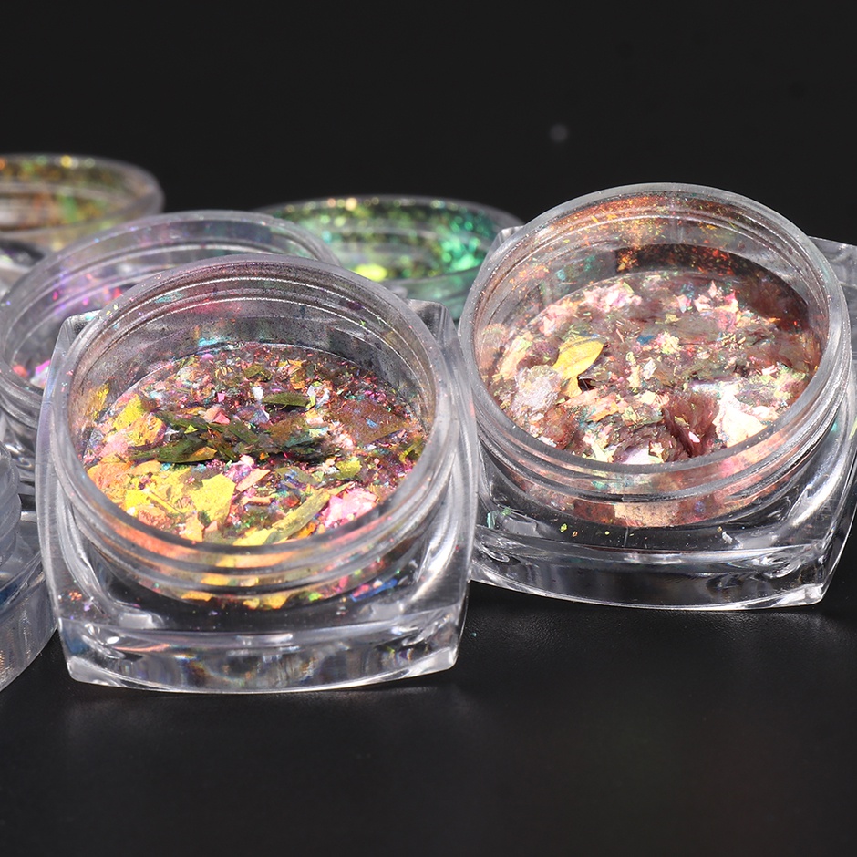 Hama Hộp Đá Opal Pha Lê Lấp Lánh 12 Ngăn Trang Trí Móng Tay Nghệ Thuật