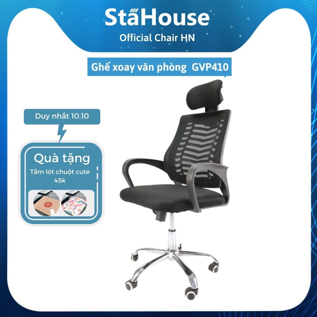 Ghế Văn Phòng GVP410 Stahouse Ngả Lưng Tựa Đầu Chân Xoay Stahouse Official Chair HN, Ghế Làm Việc Tại Nhà