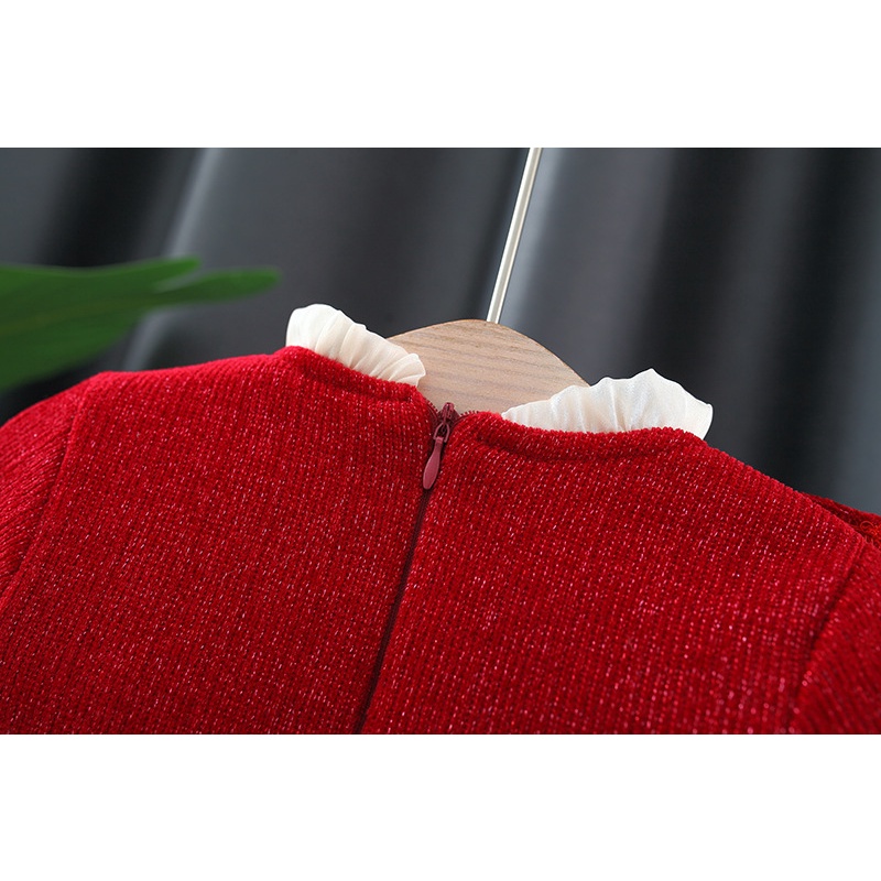 Đầm Công Chúa Mùa Đông 2023 Bằng Vải Cotton Ấm Áp Cho Bé Gái 1 Tuổi