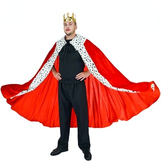 Nam giới sang trọng king cape noble king trang phục hoàng tử cosplay giáng sinh red cape