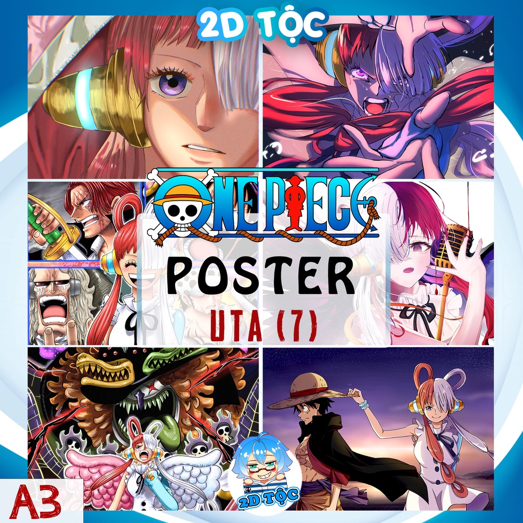 Ảnh Poster A3 Dán Tường Cao Cấp Uta (7) Anime Manga One Piece By 2D Tộc Shop