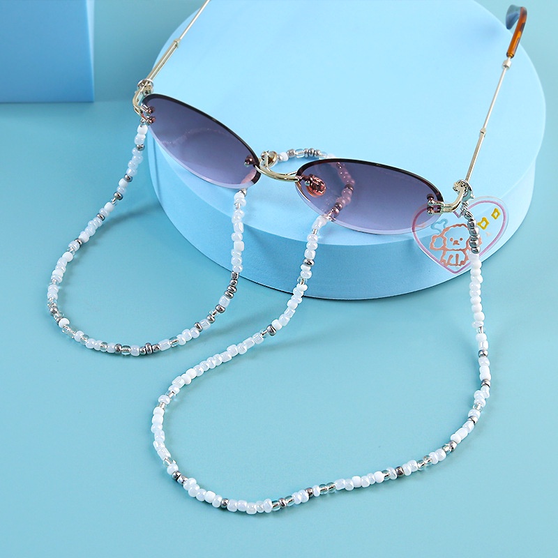 Dây đeo khẩu trang chuỗi hạt hình họa tiết lớn đẹp - Chống rơi chống thất lạc tốt - Phong Cách hàn Quốc