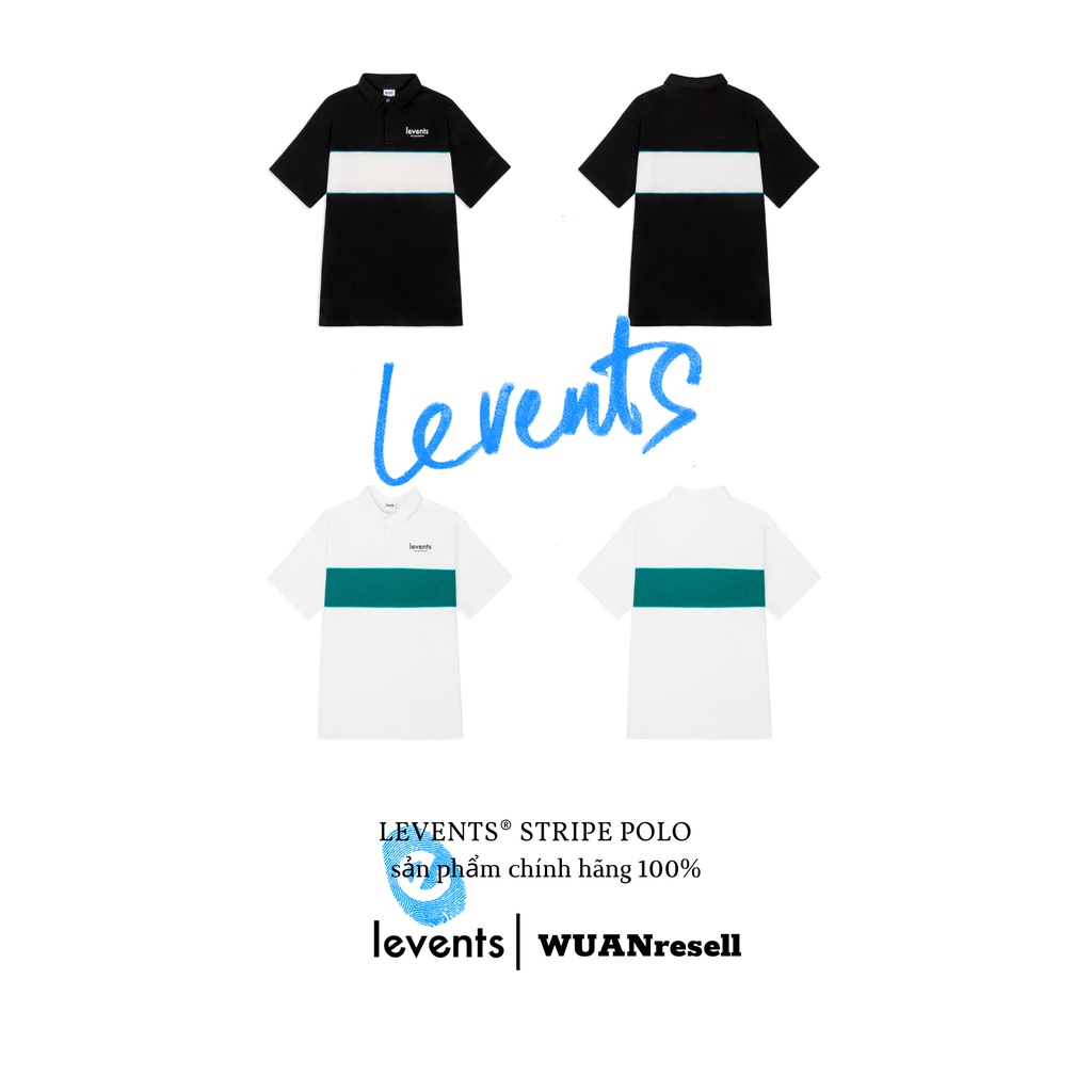 ÁO POLO LEVENTS® STRIPLE BLACK (LEVENTS CHÍNH HÃNG) Tặng Kèm Túi Tote Hoặc Túi Giấy Khi Mua Từ 2 Sản Phẩm Levents