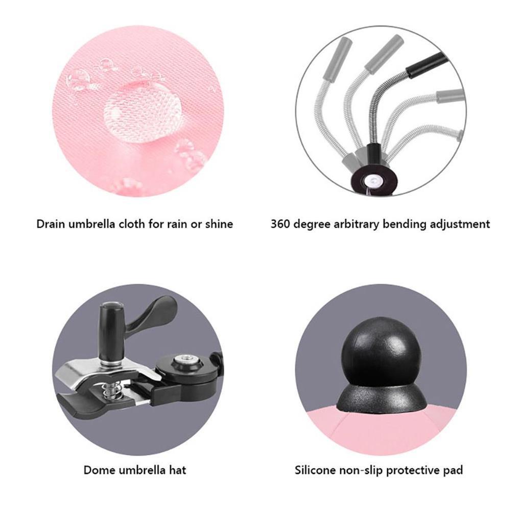 Móc Khóa Bằng Thép Cố Định Tấm Che Nắng Cho Xe Lăn Em Bé