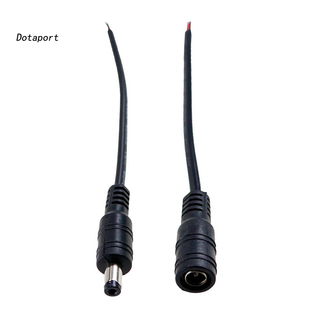 Set 10 Đầu Nối Dây Cáp Màu Đen 5.5x2.1mm DC