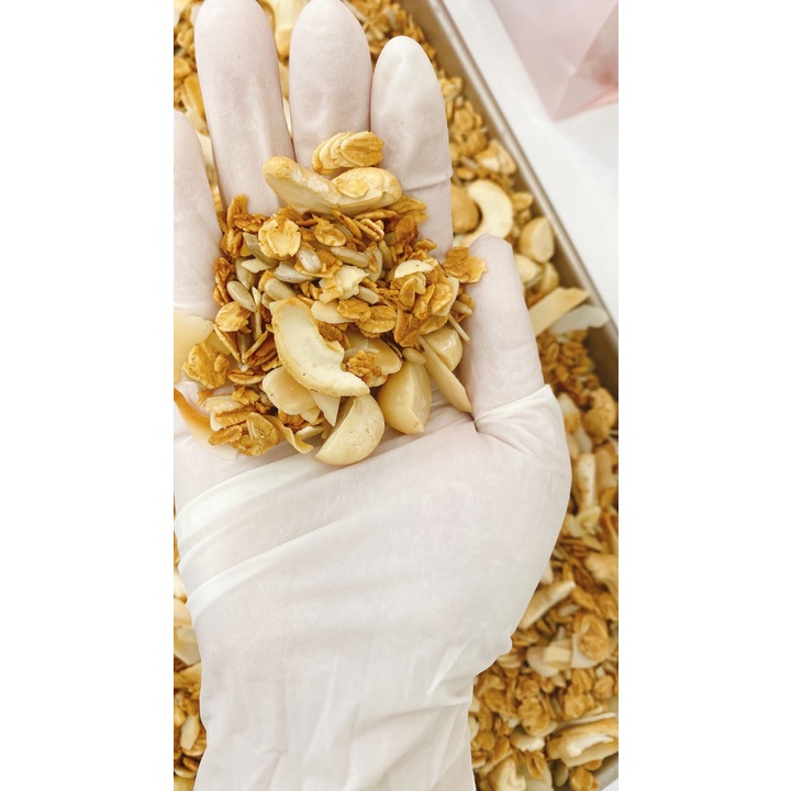 Ngũ Cốc Granola - Ngũ Cốc Ăn Kiêng Granola Vị Truyền Thống Chuẩn Mỹ Homemade - Không Đường, Không Chất Bảo Quản