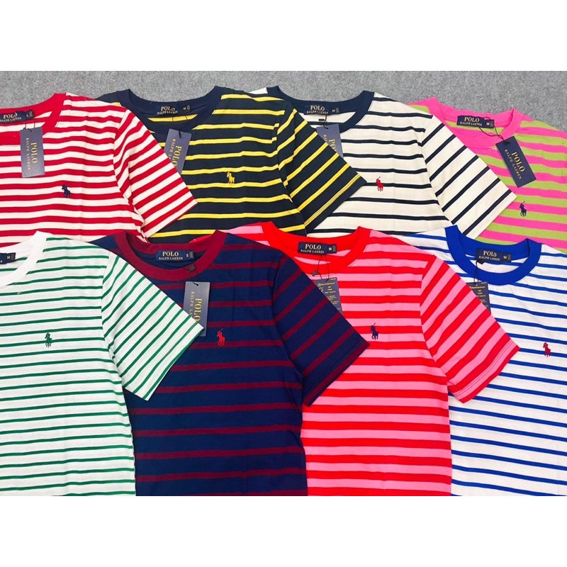 ÁO THUN SỌC TAY NGẮN