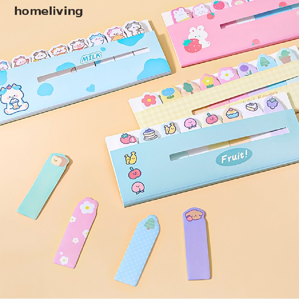 Bộ 120 Tờ Giấy Dán Ghi Chú Họa Tiết Động Vật Dễ Thương