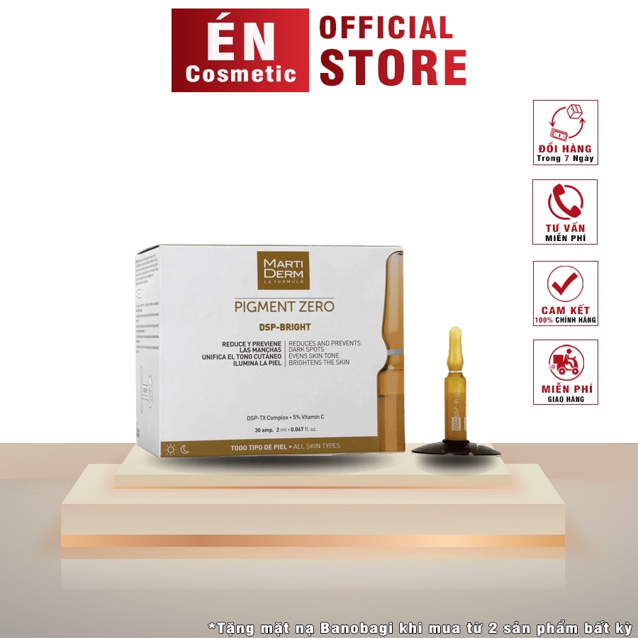 Tinh Chất MartiDerm Pigment Zero DSP Bright - Ampoule Dưỡng Sáng Đều Màu Da, Giảm Nám Và Tàn Nhan, Giảm Đốm Sắc Tố