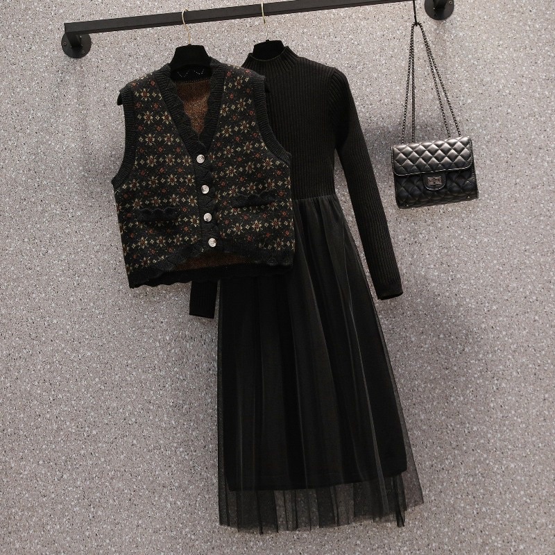 ♥️hàng oder ♥️ Set váy áo bigsize thanh lịch trẻ trung mùa thu đông♥️Hàng quảng châu