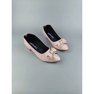 GIÀY BÚP BÊ ĐẾ 3CM NƠ PHỐI