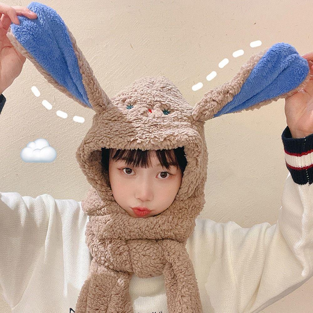 Mũ Trùm Đầu Giữ Ấm 3 Trong 1 Dễ Thương Cho Nữ