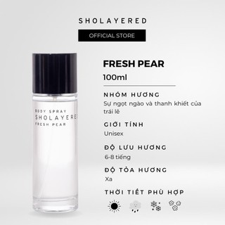 Nước hoa nam nữ unisex EDT Sholayered Chính hãng Nhật Bản 100ml [Fresh Pear]