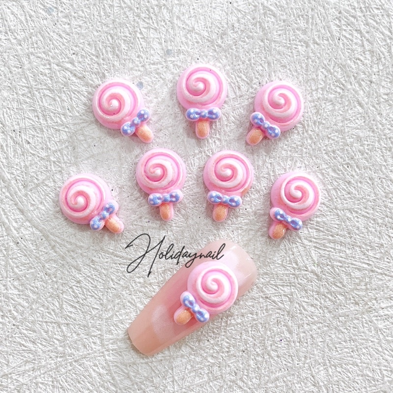 HOLIDAYNAIL Set 30 charm kẹo hình thú mix mẫu trang trí móng