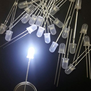 Combo 100 bóng đèn led đục 5mm trắng