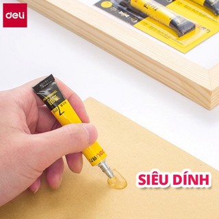 (COMBO 3) Keo Dán 502 Siêu Dính 3G DELI E7146
