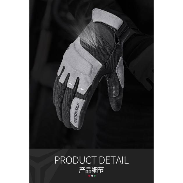 Găng tay da lộn Motowolf chính hãng