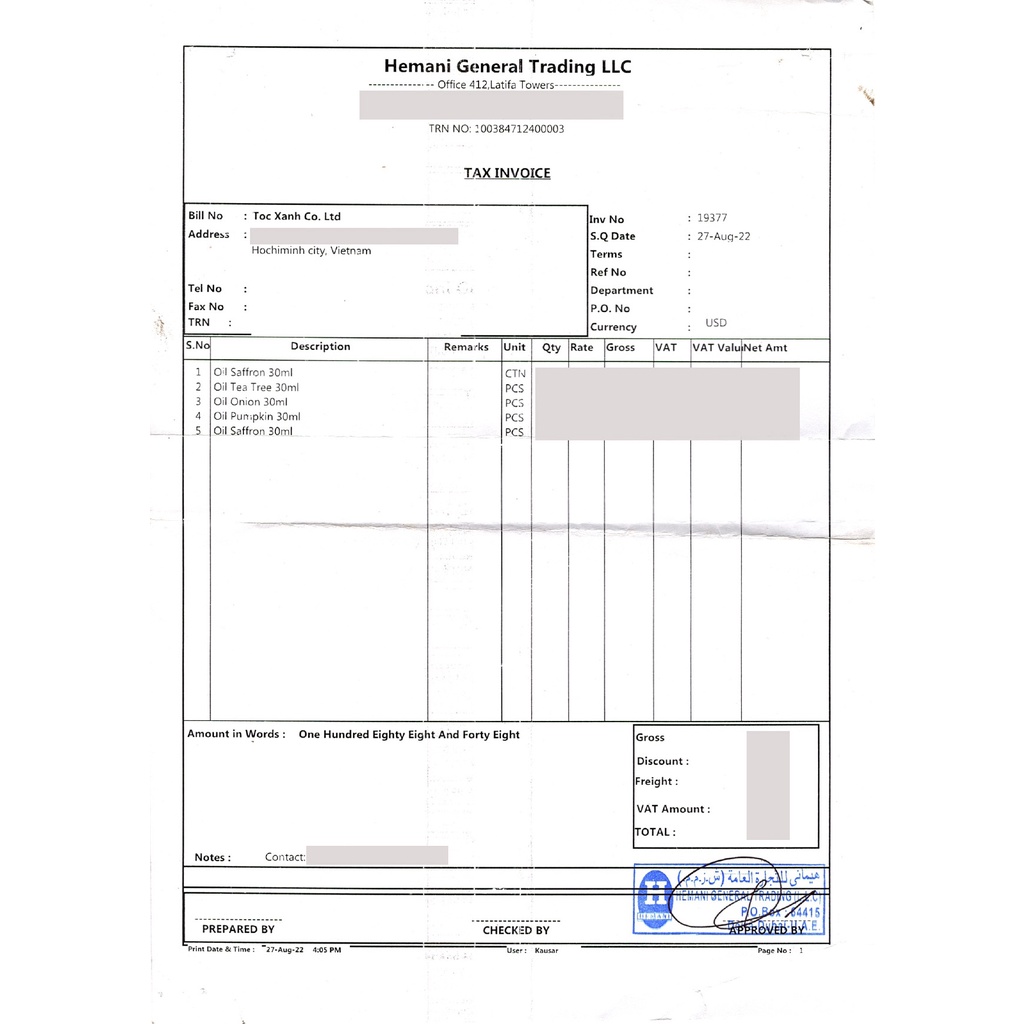 Dầu cây tầm ma Hemani Stinging Nettle Oil 30 ml, giảm rụng tóc và phì đại tuyến tiền liệt